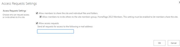 Access Request Settings